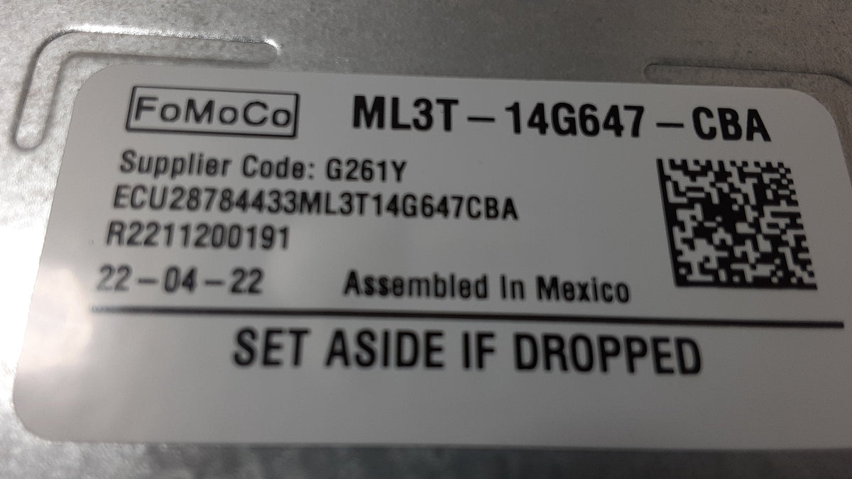 Pre-Owned 2023 Ford F150 Driver Camera Trailer Backup Assist Module ML3T-14G647-CBA OEM (Good)