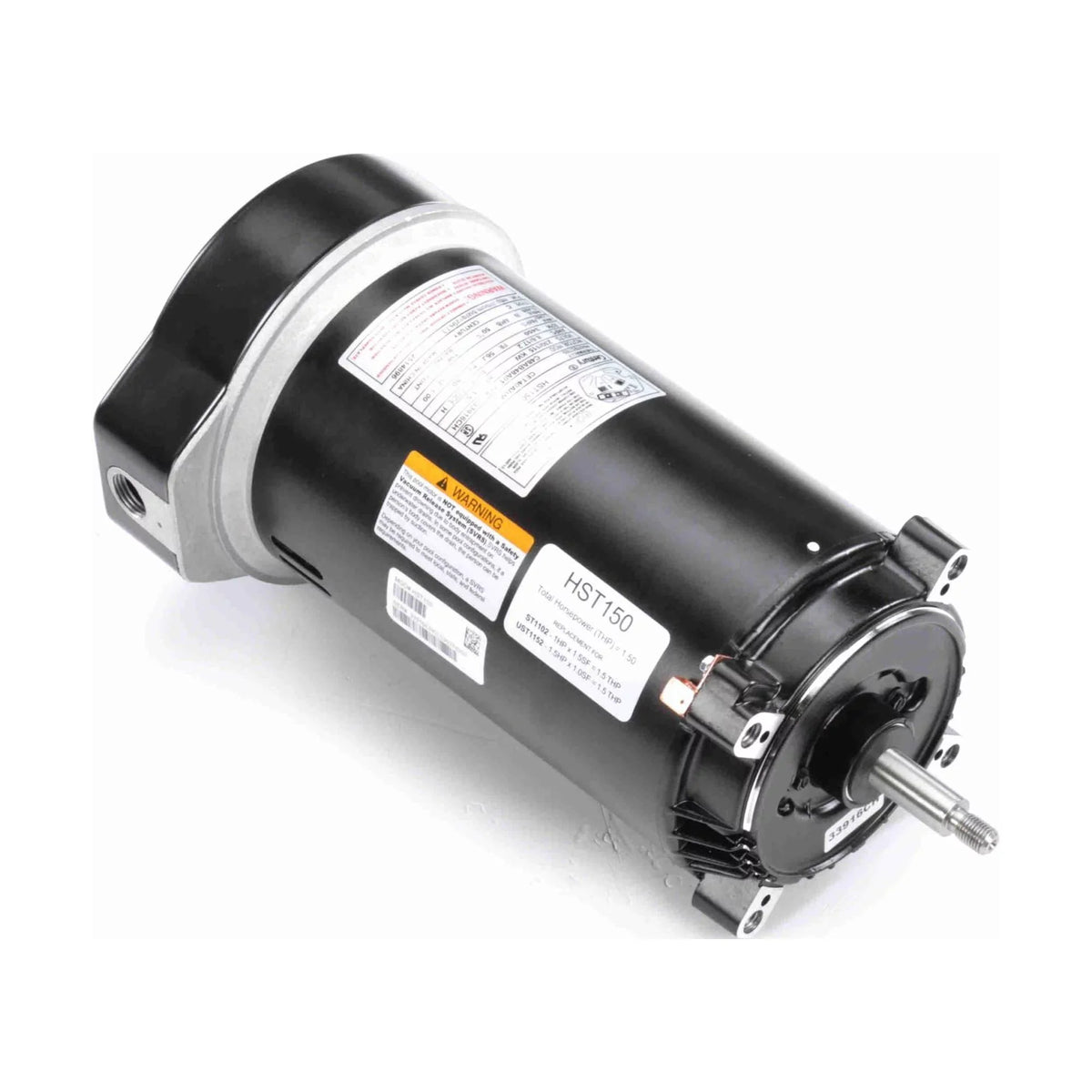 The Pool Sizeupply Sizehop 1.5 HP Round Threaded Sizehaft Horizontal Pool Pump Motor