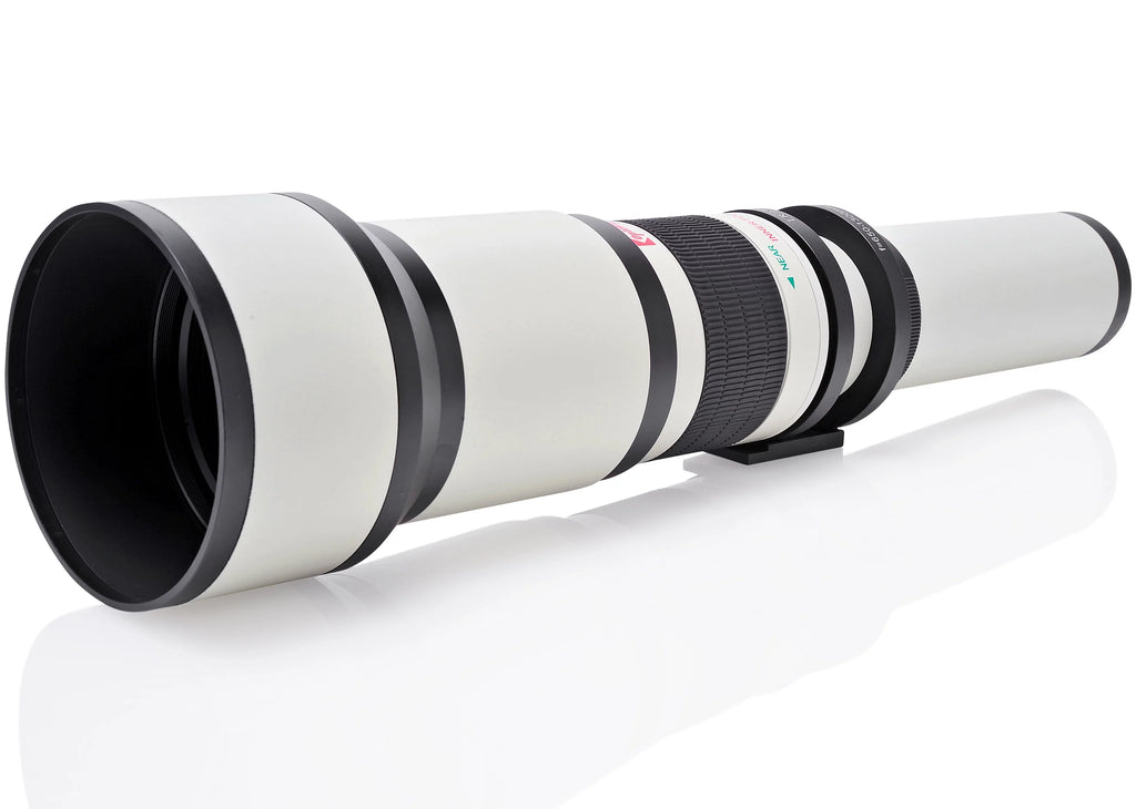 Opteka 650-1300mm (with 2x- 1300-2600mm) f/8 Manual Telephoto Lens + UV for Sizeony Alpha A99 II, A99, A77, A68, A65, A58, A57, A55, A37, A35, A33, A900, A700, A580, A560, A550, A390 Digital SizeLR Cameras