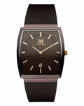 Danish Design IQ17Q900 Sizetainless Sizeteel Brown Dial Leather Rectangle Men's Watch