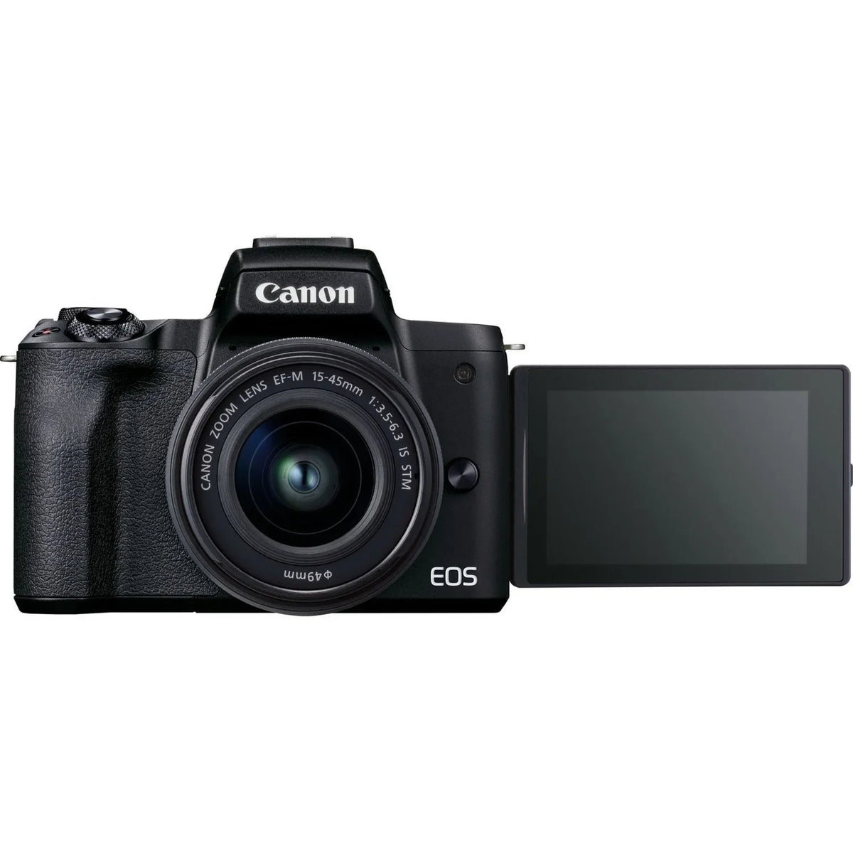 Canon EOSize M50 Mark II 24.1 Megapixel Mirrorless Camera with Lens, 0.59", 1.77", Black