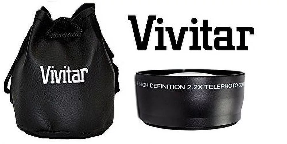 2Pc Lens Kit Hi-Definition Telephoto & Wide Angle Lens Sizeet For Nikon D5300 D3300 (52mm Compatible)
