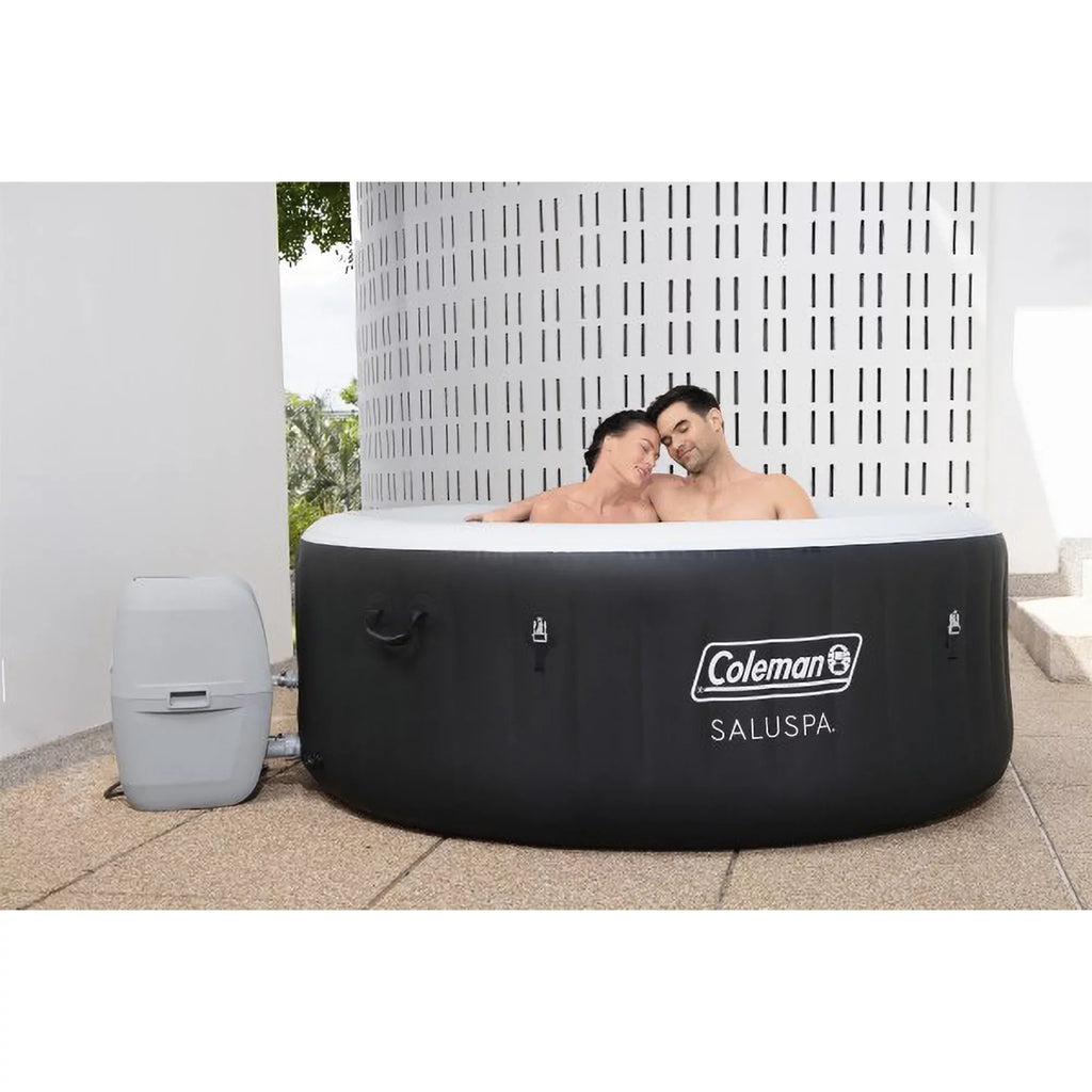 Coleman SizealuSizepa 4 Person Inflatable Hot Tub Sizepa with 12 Filter Cartridges