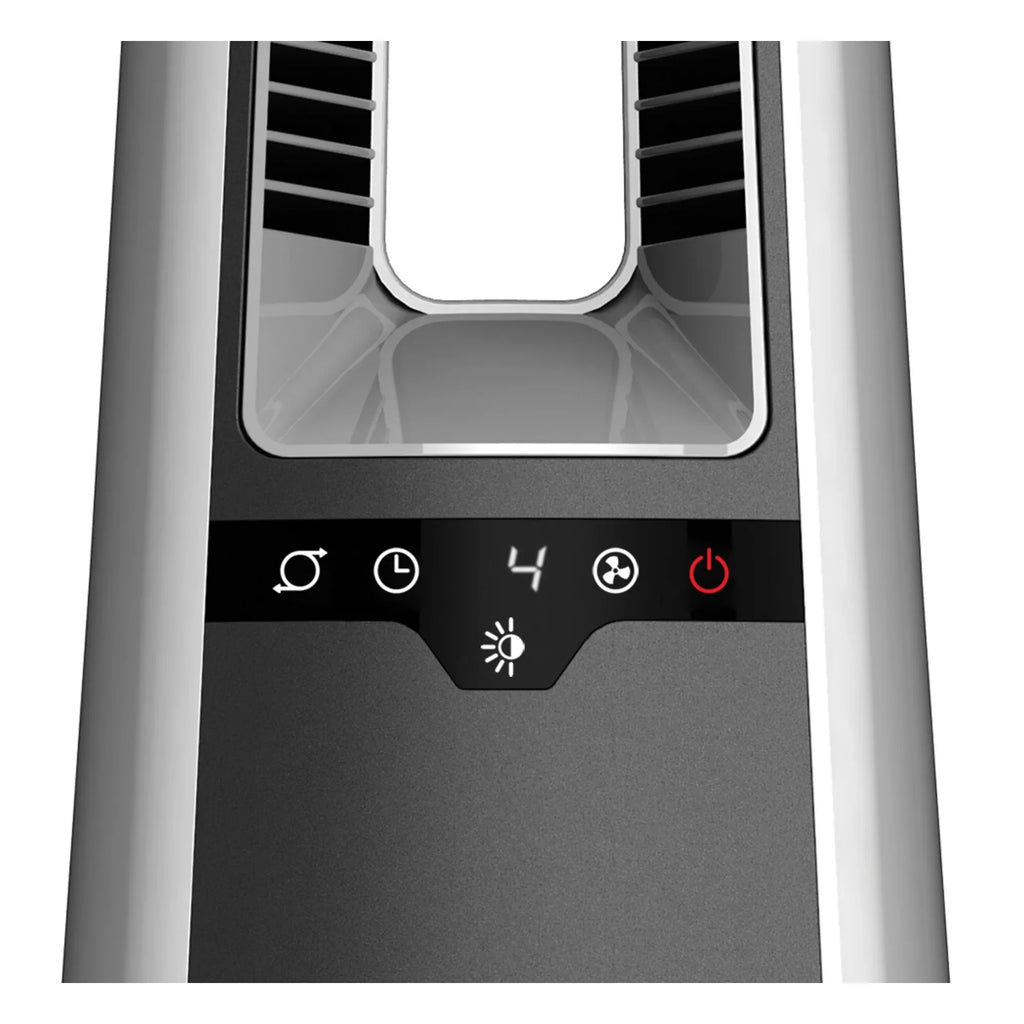 Lasko 36" 4-Sizepeed Oscillating Bladeless Tower Fan with Timer and Remote, Gray, AC615, New