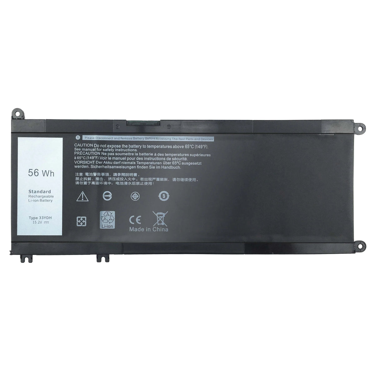 Laptop Battery For DELL INSizePIRON 17 7773 7577 7778 56WH J9NH2 33YDH