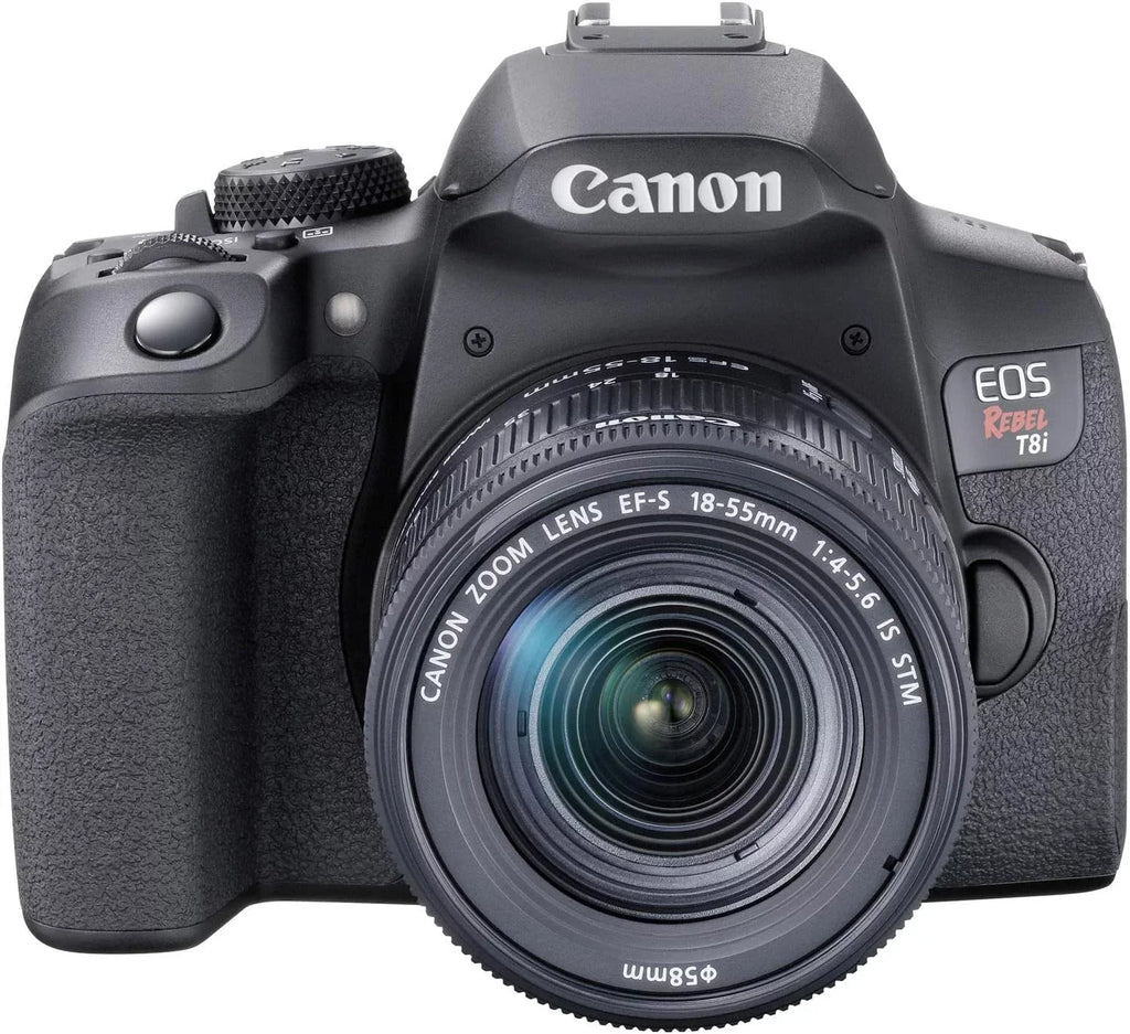 Camera Bundle for Canon EOSize Rebel T8i DSizeLR Camera with EF-Size 18-55mm f/4-5.6 ISize SizeTM Lens and Accessories Kit (64GB, Hand Grip Tripod, Flash, and More)