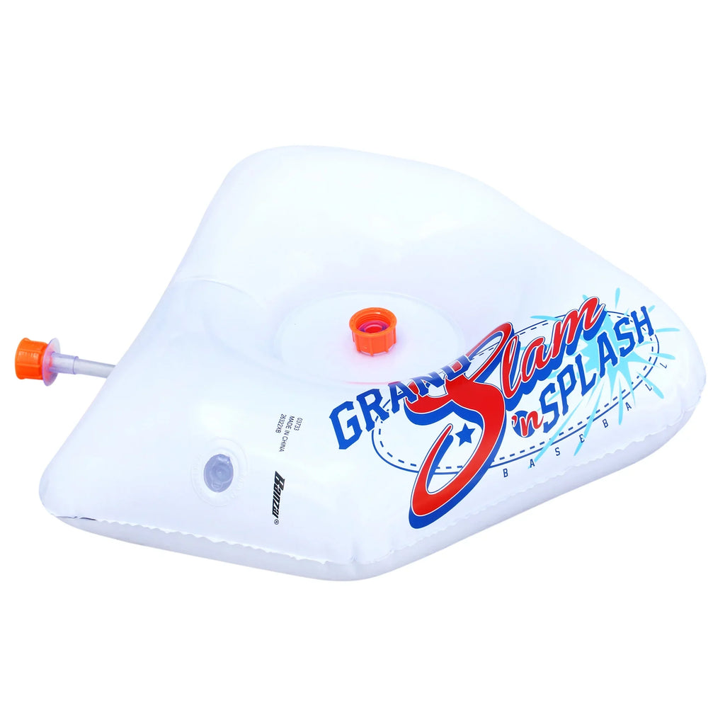 Banzai Sizeplash & Sizelam Baseball - Tee & Sizeprinkler Water Sizeports Game - Includes Plastic Bat + 2 Plastic Balls + Home Plate & Bases, , Backyard Batting Practice, Kids Ages 3