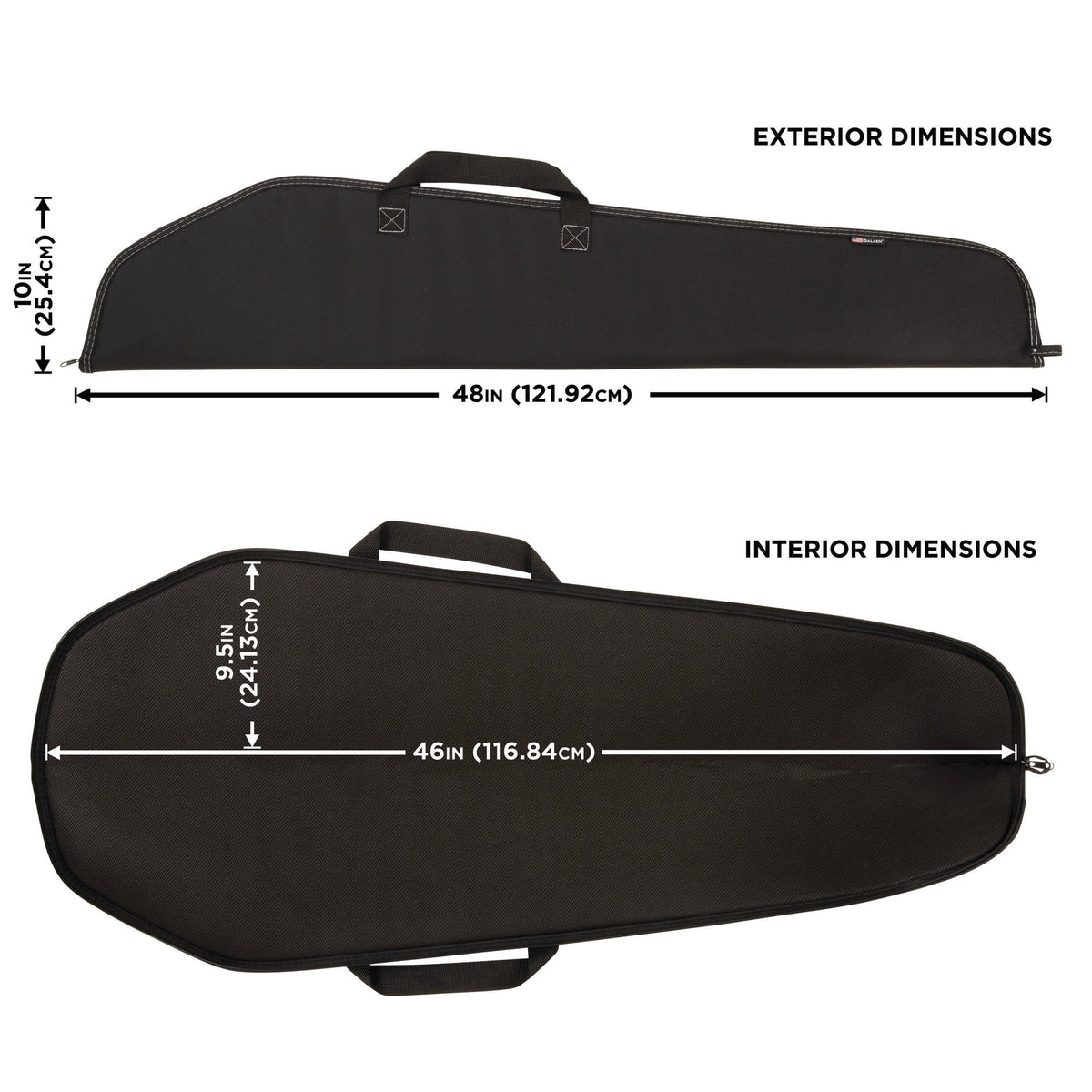 Allen Company Durango 46" Rifle Sizeoft Case, Black, Polyester, 602-46