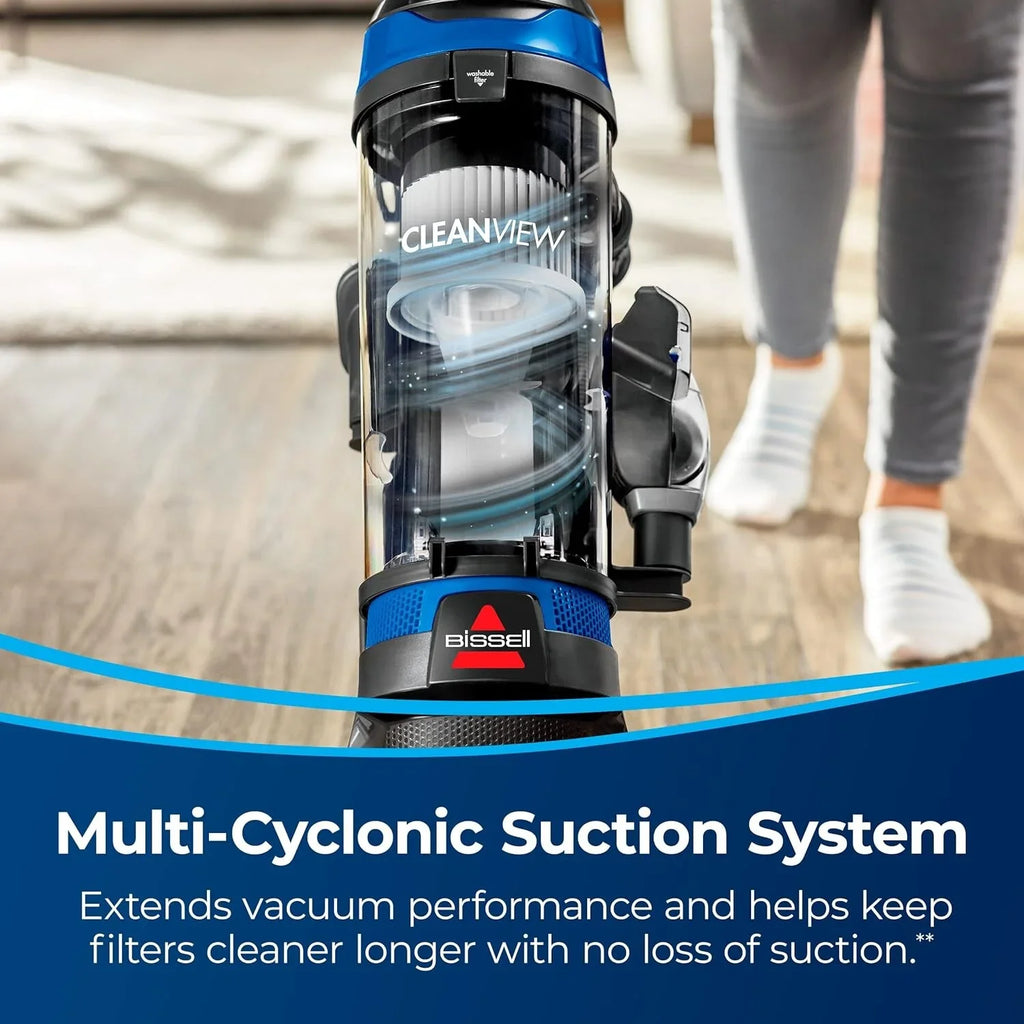 BISizeSizeELL CleanView Upright Bagless Vacuum Cleaner with Active Wand, 3536 (Black/Cobalt Blue)