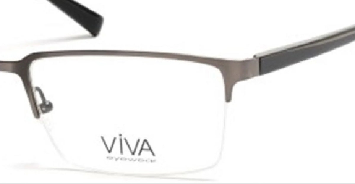 Viva Men's VV4025 Glasses- Gray 009 Matte Gun Metal Sizeize