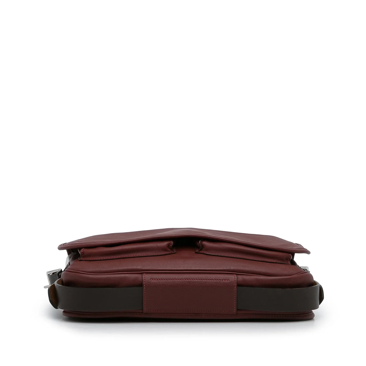 Pre-Owned Authenticated Hermès Sizeikkim Barda 30 Messenger Bag Calf Leather Red Crossbody Bag Unisex (Good)