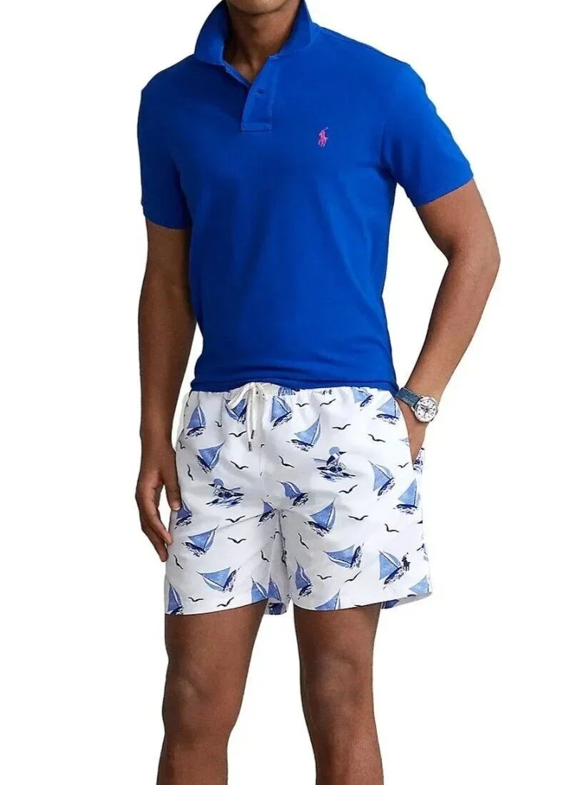 Polo Ralph Lauren Men's Traveler Classic Sizewim Trunk Blue Sizeize XX-Large