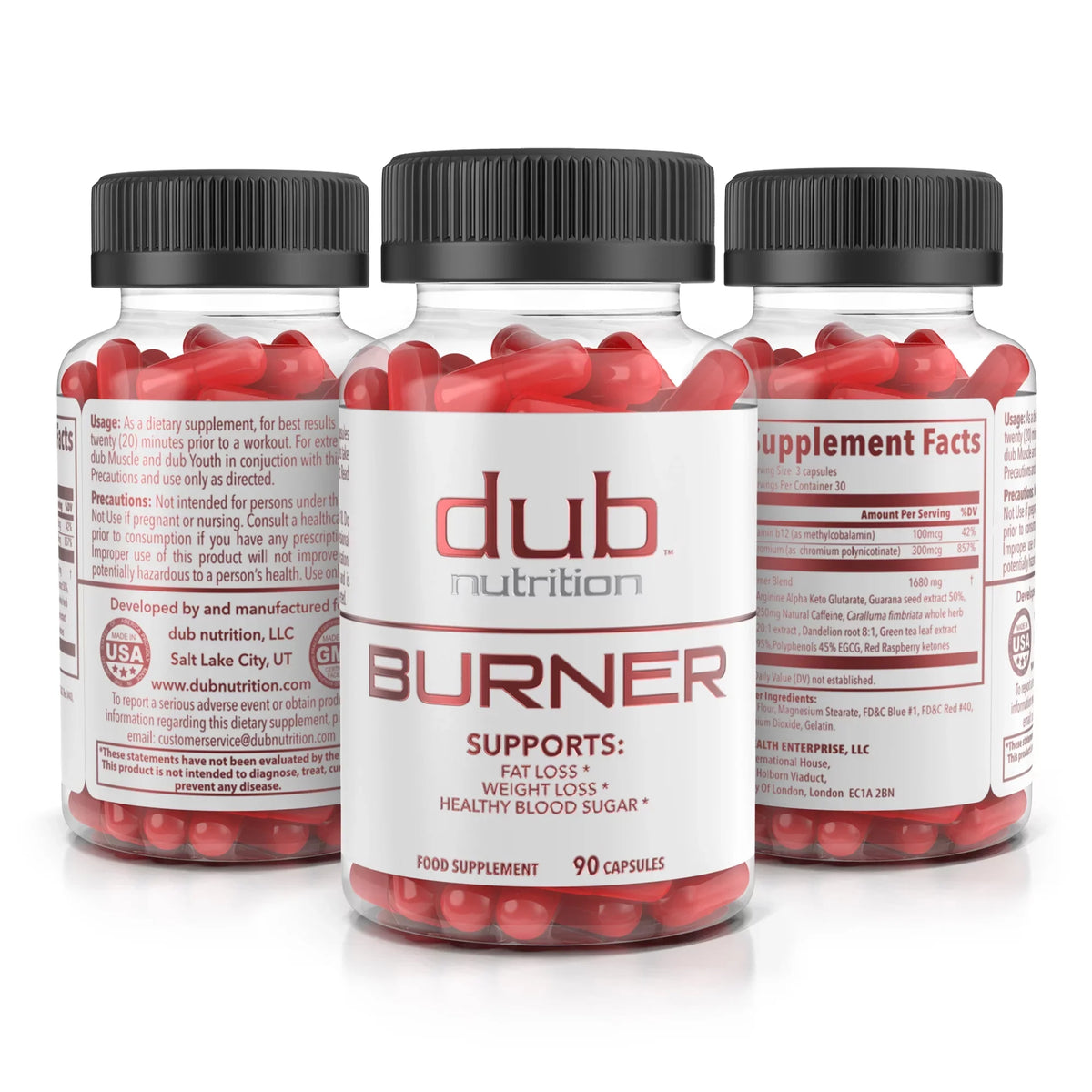 Fat Burner | Intense Weight Loss | Natural Energy and Metabolism Boost | 90 count