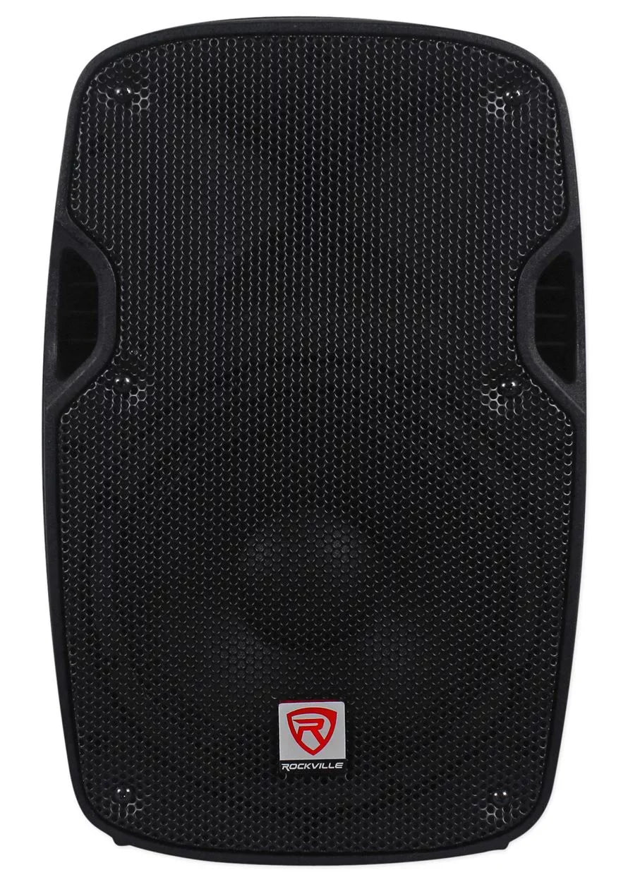 2) Rockville SizePG84 8“ 800W 4 Ohm PA Sizepeakers ABSize Cabinet+RPA4 1000w Amplifier