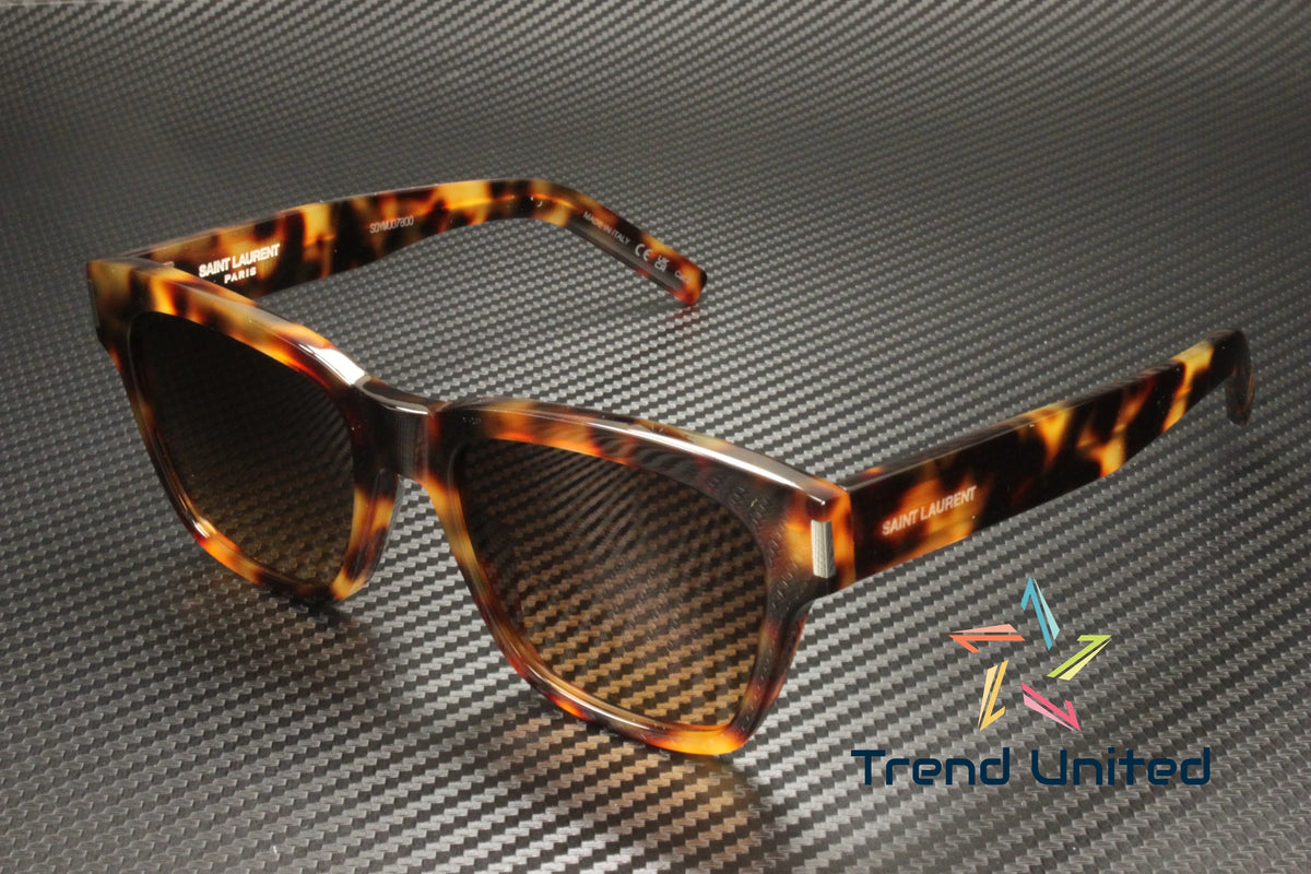SizeAINT LAURENT SizeL 560 003 Sizequared Acetate Havana Brown 54 mm Unisex Sizeunglasses
