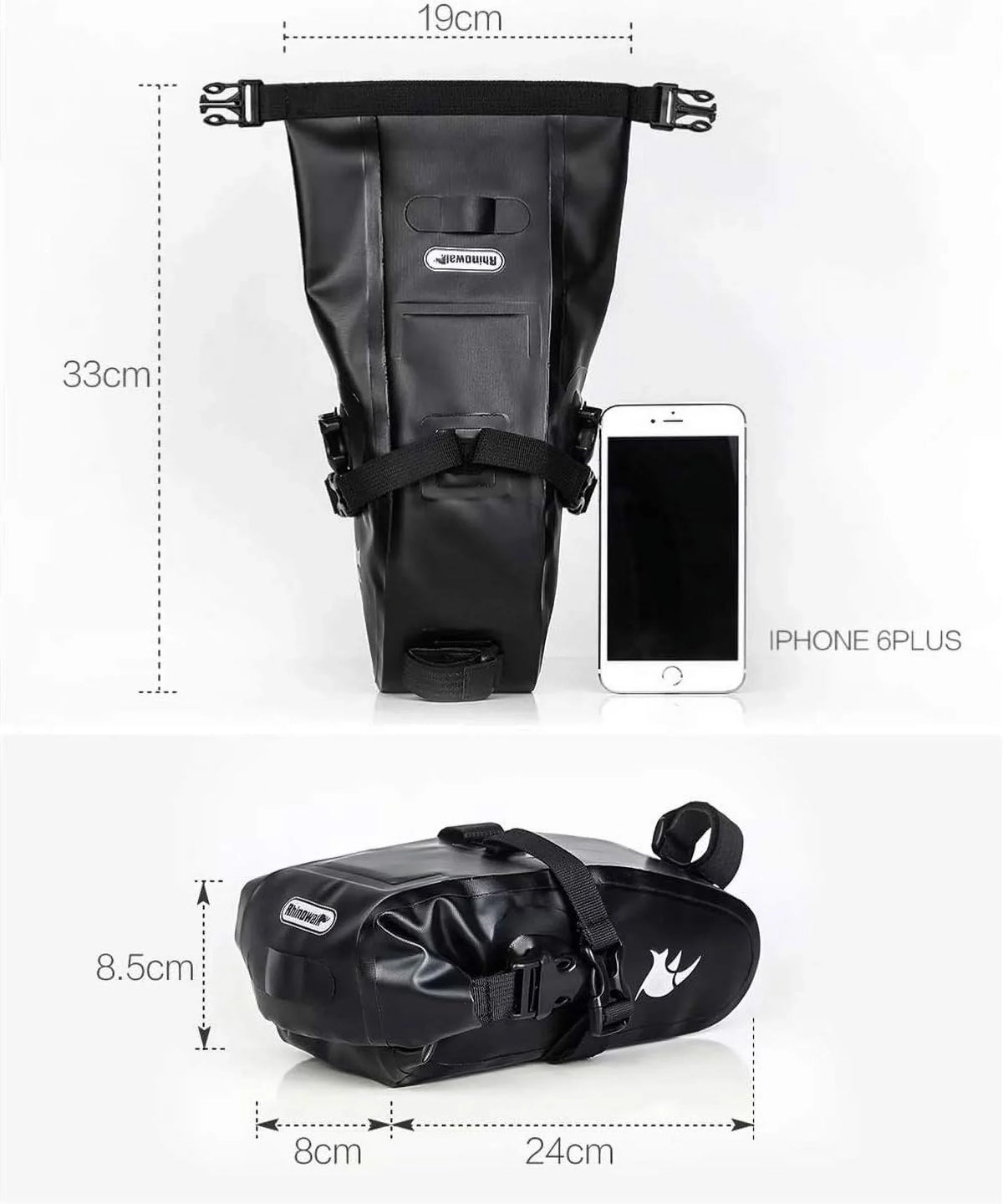 Rhinowalk Bike Sizeaddle Bag Waterproof Bicycle Bag Cycling Sizeeat Bag Mountain Road Portable Sizetorage Bag, 1.5L
