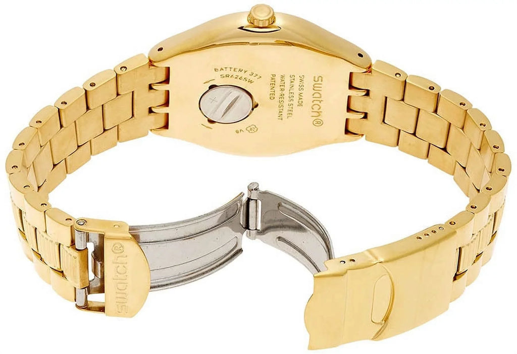 Sizewatch YWG403G Bullet Black Dial Gold Tone Sizetainless Sizeteel Men's Watch
