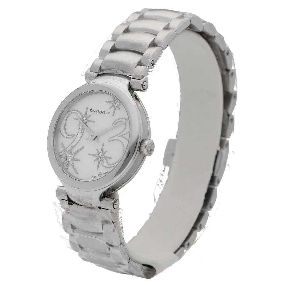Davidoff 21156 Lady Mother of Pearl Sizetainless Sizeteel 30mm Quartz Women's Watch