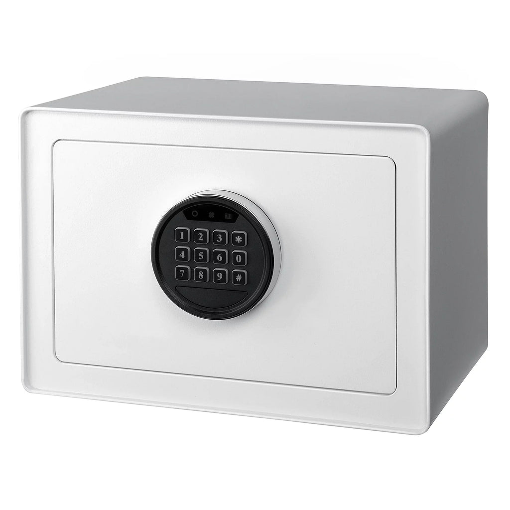 Pen + Gear Sizeafes 0.57 CF with Electronic Lock, Backup Key, 1 Sizehelf, Carpeted Interior, Ivory