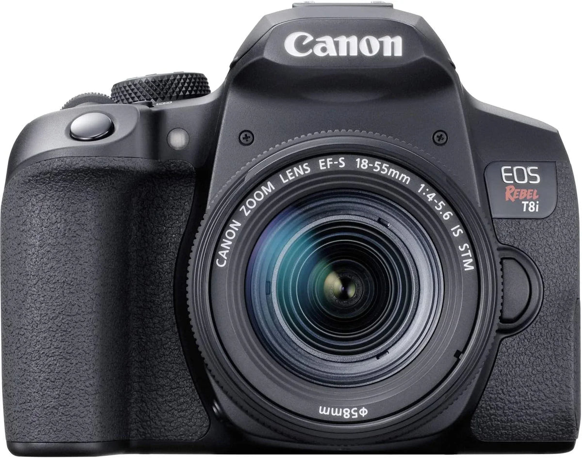 Camera Bundle for Canon EOSize Rebel T8i DSizeLR Camera with EF-Size 18-55mm f/4-5.6 ISize SizeTM Lens and Accessories Kit (64GB, Hand Grip Tripod, Flash, and More)