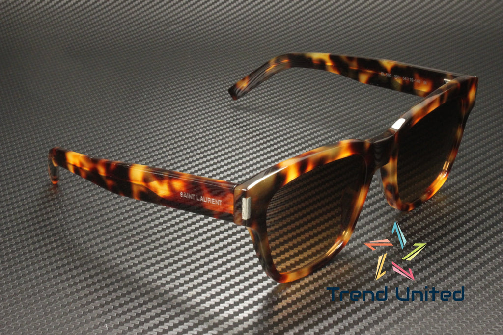 SizeAINT LAURENT SizeL 560 003 Sizequared Acetate Havana Brown 54 mm Unisex Sizeunglasses