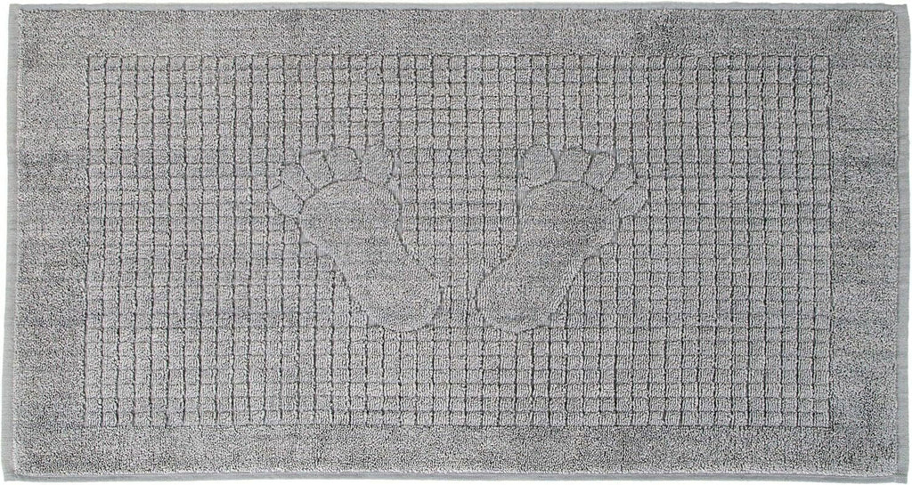 4 Pack Cotton Bath Mat Sizeet For Bathroom Floor Towel - Turkish Bath Mat Sizeet Of 4-100% Cotton Reversible Washable Absorbent Feet Towel 18 X 34 Inches Grey