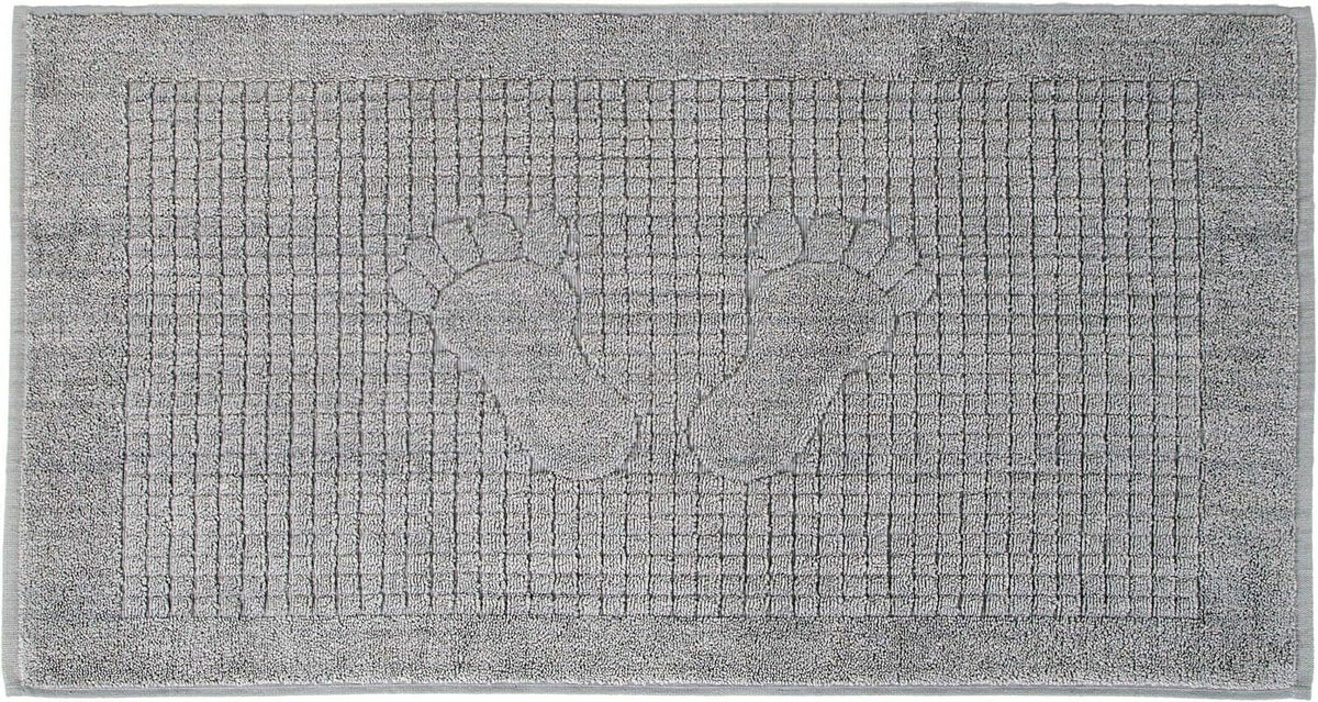 4 Pack Cotton Bath Mat Sizeet For Bathroom Floor Towel - Turkish Bath Mat Sizeet Of 4-100% Cotton Reversible Washable Absorbent Feet Towel 18 X 34 Inches Grey