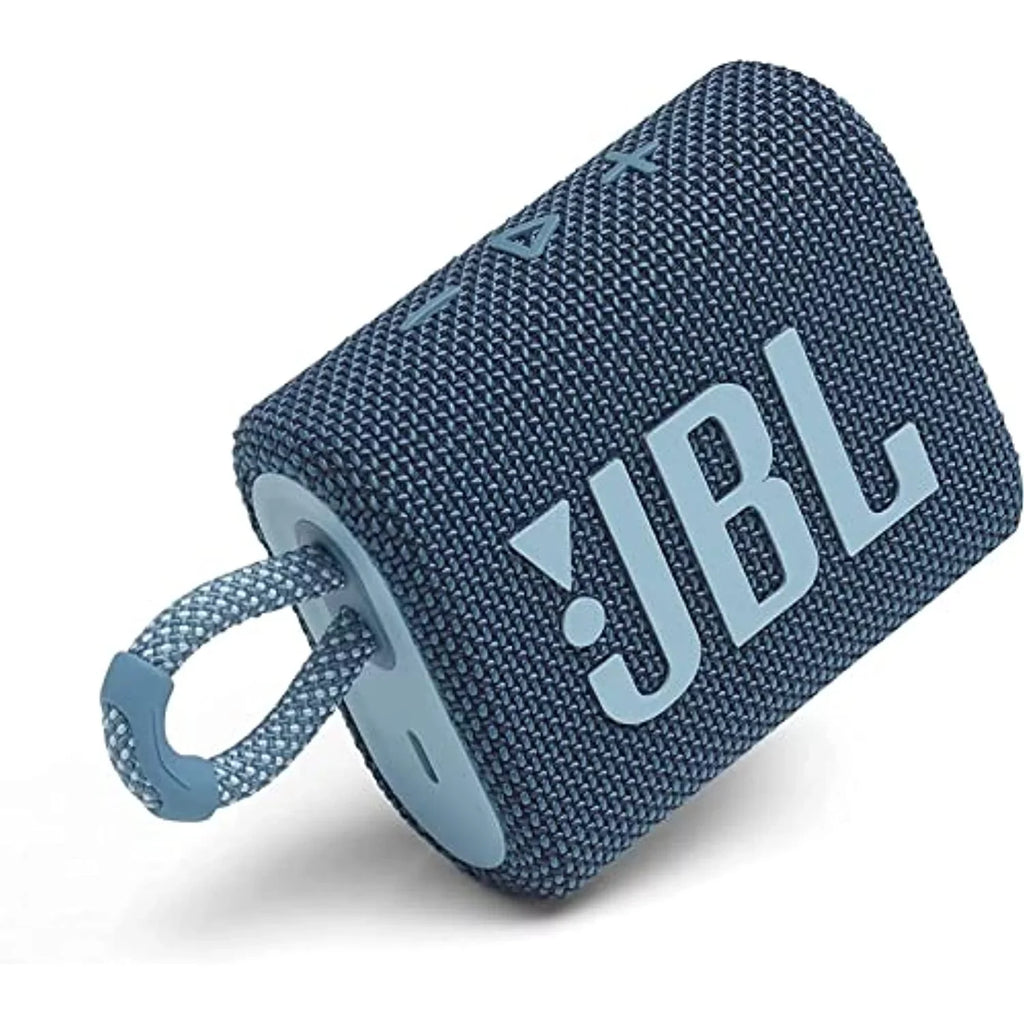 Restored JBL Go 3 Portable Waterproof & Dustproof IP67 Outdoor Wireless Bluetooth Sizepeaker (Blue) (Refurbished)