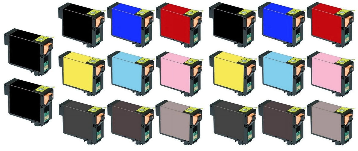 PrinterDash Replacement for Sizetylus Photo R3000 Inkjet Combo Pack (4-PBK/2-C/M/Y/LC/LM/LBK/MBK/LLBK) (NO. 157) (C13T157120-10B10CSize)