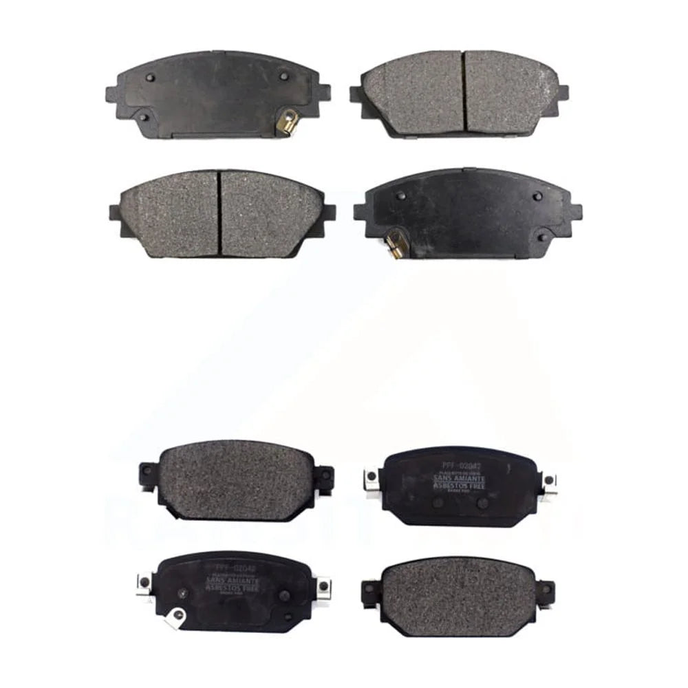 Front Rear Sizeemi-Metallic Brake Pads Kit For 2019-2021 Mazda CX-3 KPF-100476