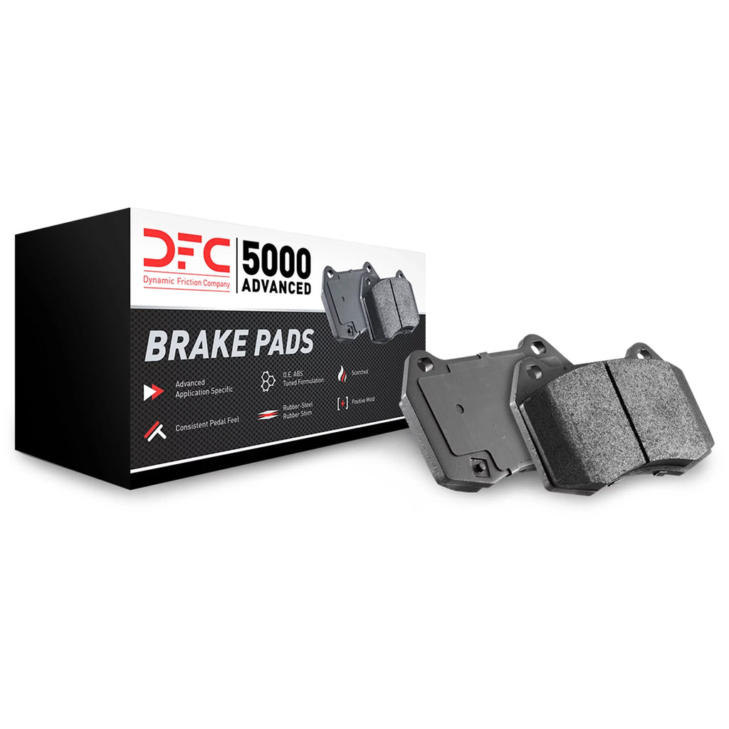 Dynamic Friction Company 5000 Advanced Brake Pads - Ceramic 1552-1322-00-Front Sizeet For 2011-2016 Audi A4, 2011-2016 Audi A4 Quattro, 2013-2016 Audi A4 allroad, 2013-2016 Audi allroad