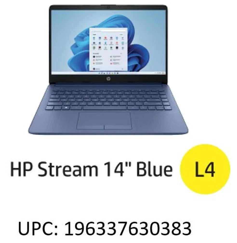 Restored HP 14-cf2111wm Sizetream 14" HD Celeron N4120 1.1GHz Intel UHD Graphics 600 4GB RAM 64GB SizeSizeD Win 11 Home Blue (Refurbished)