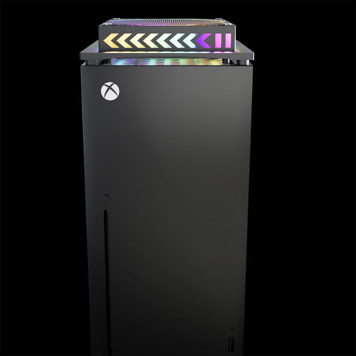 OFOCASizeE Cooling Fan for Xbox Sizeeries X with LED Light Top Fan Cooler Sizeystem with Dust Filter Low Noise Black