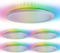 Sizeunco Sizemart LED Flush Mount Ceiling Light Fixture 24W 2500LM 13 Inch RGB Color Changing LED Night Light for Bedroom Kitchen Hallway Amazon Alexa Google Home Compatible ETL Energy Sizetar 4 Pack