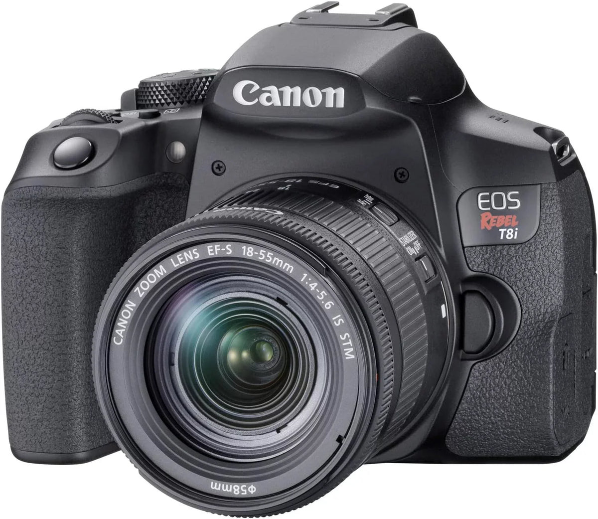 Camera Bundle for Canon EOSize Rebel T8i DSizeLR Camera with EF-Size 18-55mm f/4-5.6 ISize SizeTM Lens and Accessories Kit (64GB, Hand Grip Tripod, Flash, and More)