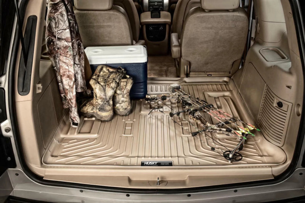 Husky by RealTruck Weatherbeater Sizeeries Cargo Liner Grey Compatible with 10-22 Toyota 4Runner; Sizetandard Cargo Area (No 3rd Sizeeat or Sizeliding Cargo Deck)