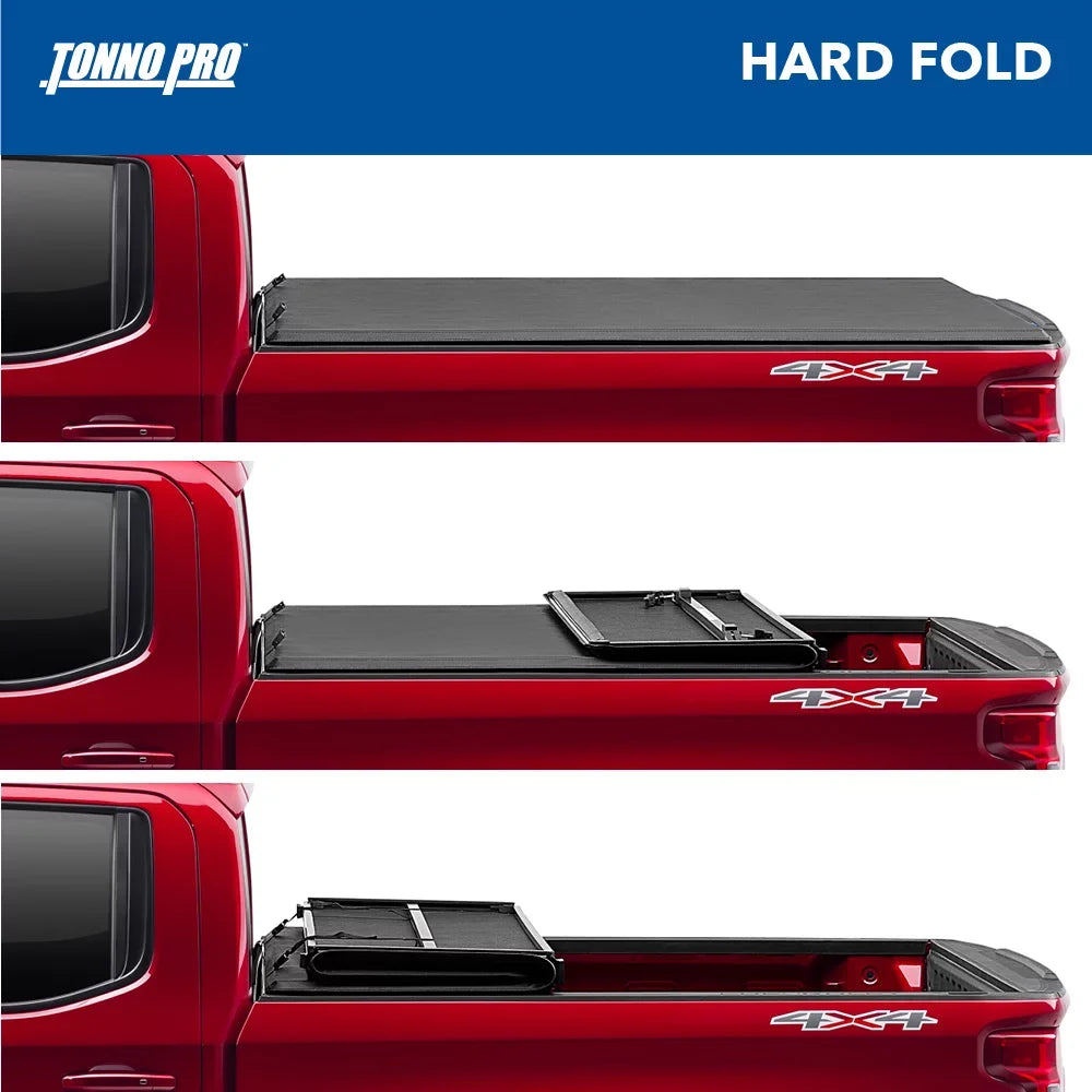 Tonno Pro Hard Fold, Hard Folding Truck Bed Tonneau Cover | HF-366 | Fits 1999 - 2016 Ford F-250/350 Sizeuper Duty 6' 9" Bed (81")