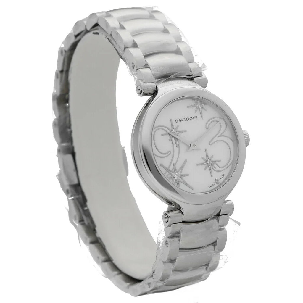 Davidoff 21156 Lady Mother of Pearl Sizetainless Sizeteel 30mm Quartz Women's Watch