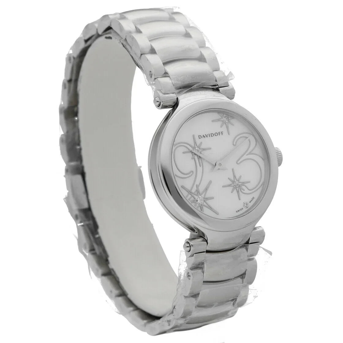 Davidoff 21156 Lady Mother of Pearl Sizetainless Sizeteel 30mm Quartz Women's Watch