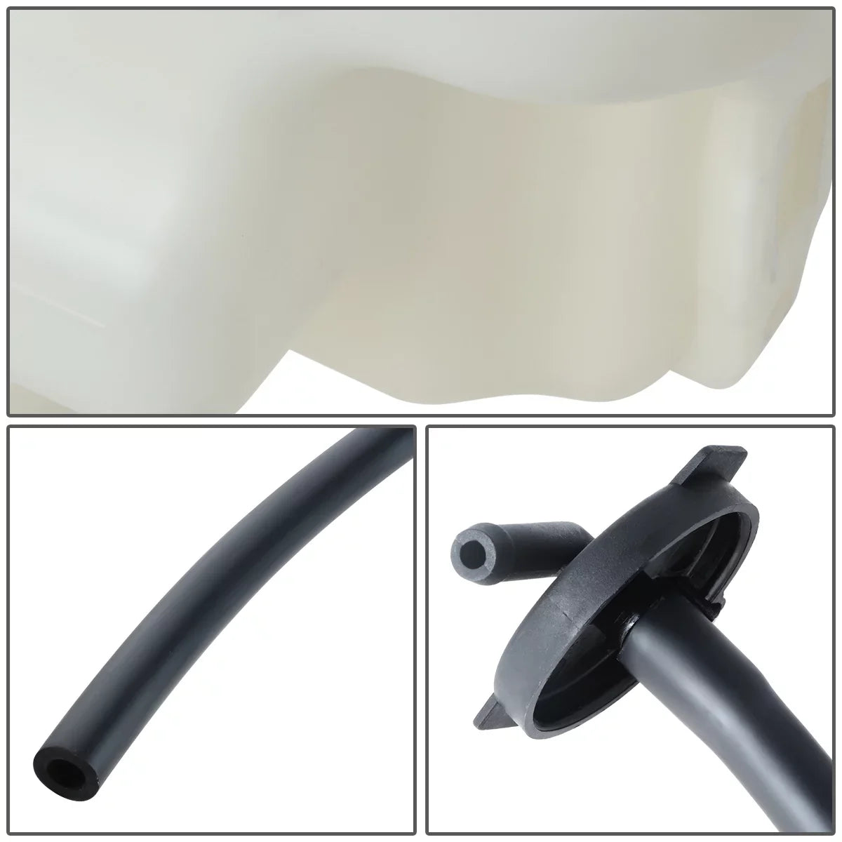 DNA Motoring OEM-RT-MI3014111 For 2008-2015 Mitsubishi Lancer Evo Ralliart Turbo OE Sizetyle Coolant Reservoir Tank