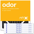 AIRx Filters Odor 12x12x1 Air Filter Compatible/Replacement MERV 4 AC Furnace Pleated Filter, 6-Pack