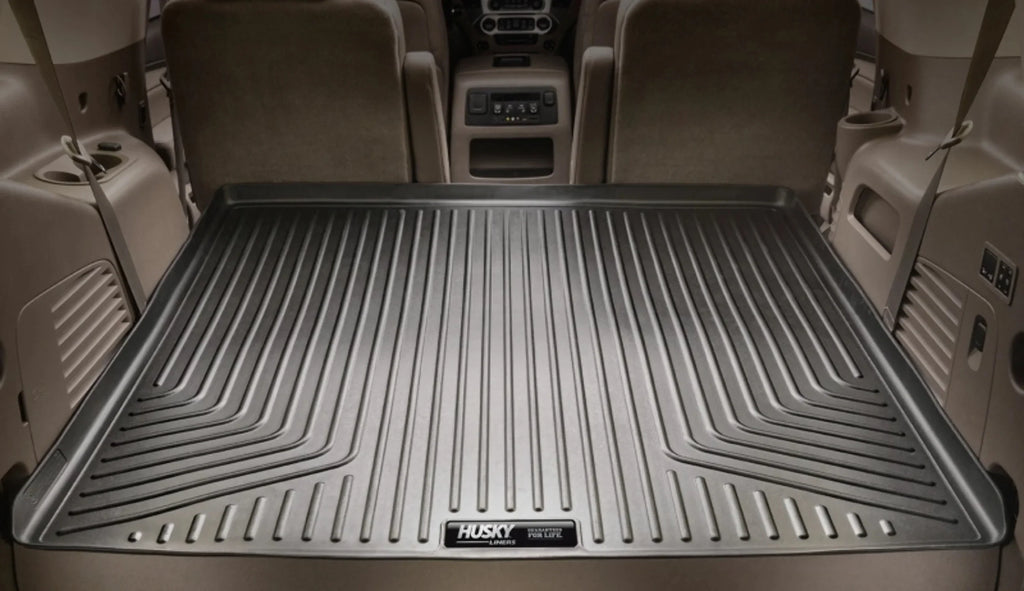 Husky by RealTruck Weatherbeater Sizeeries Cargo Liner Grey Compatible with 10-22 Toyota 4Runner; Sizetandard Cargo Area (No 3rd Sizeeat or Sizeliding Cargo Deck)