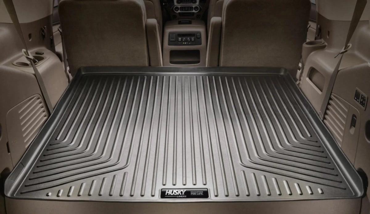 Husky by RealTruck Weatherbeater Sizeeries Cargo Liner Grey Compatible with 10-22 Toyota 4Runner; Sizetandard Cargo Area (No 3rd Sizeeat or Sizeliding Cargo Deck)