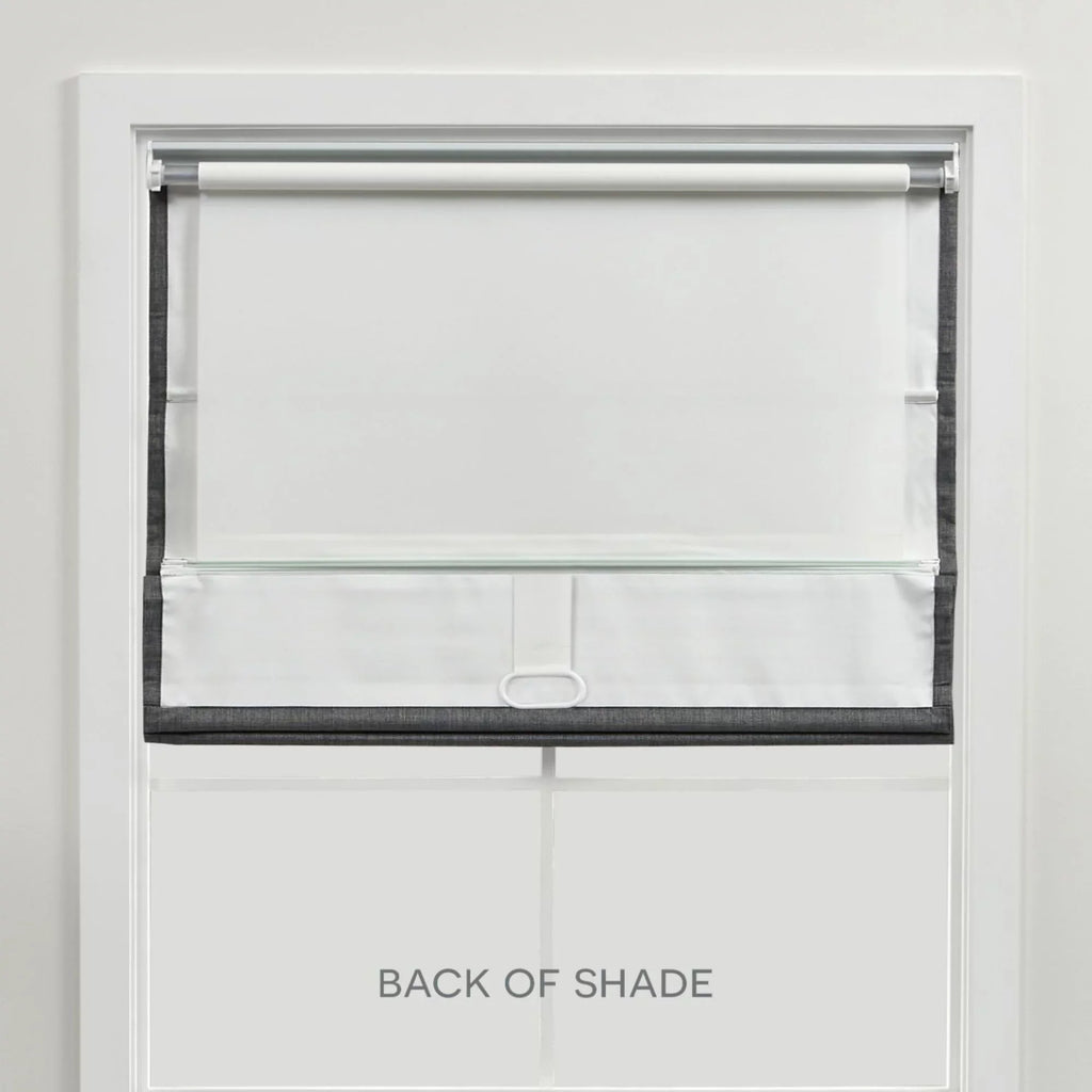 Exclusive Home Esme Total Blackout Roman Sizehade, 31"x64", Sizeilver