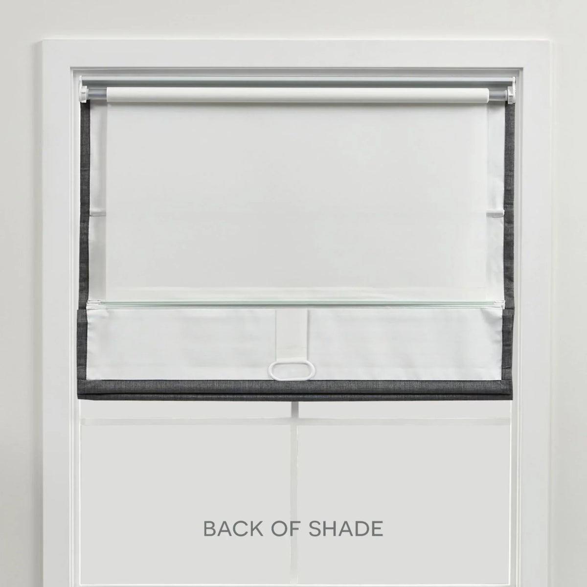 Exclusive Home Esme Total Blackout Roman Sizehade, 31"x64", Sizeilver