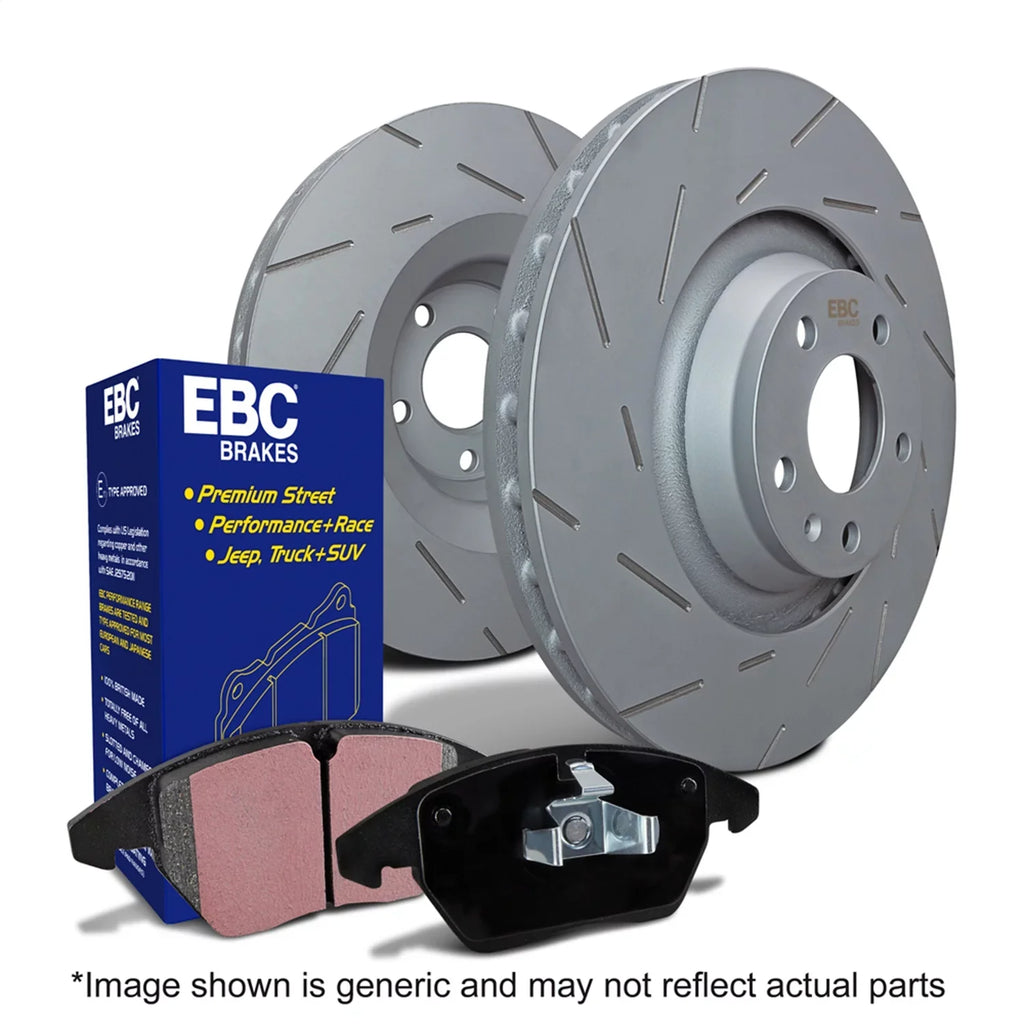 EBC Brakes Size2KR2048 Size2 Kits Greentuff 2000 and USizeR Rotors Fits A4 A4 Quattro