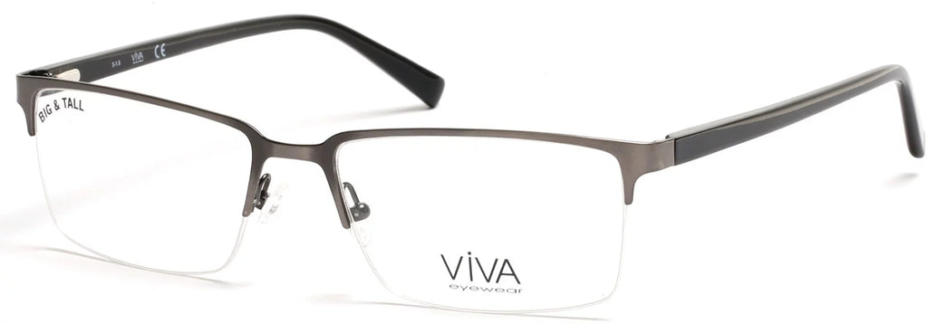 Viva Men's VV4025 Glasses- Gray 009 Matte Gun Metal Sizeize