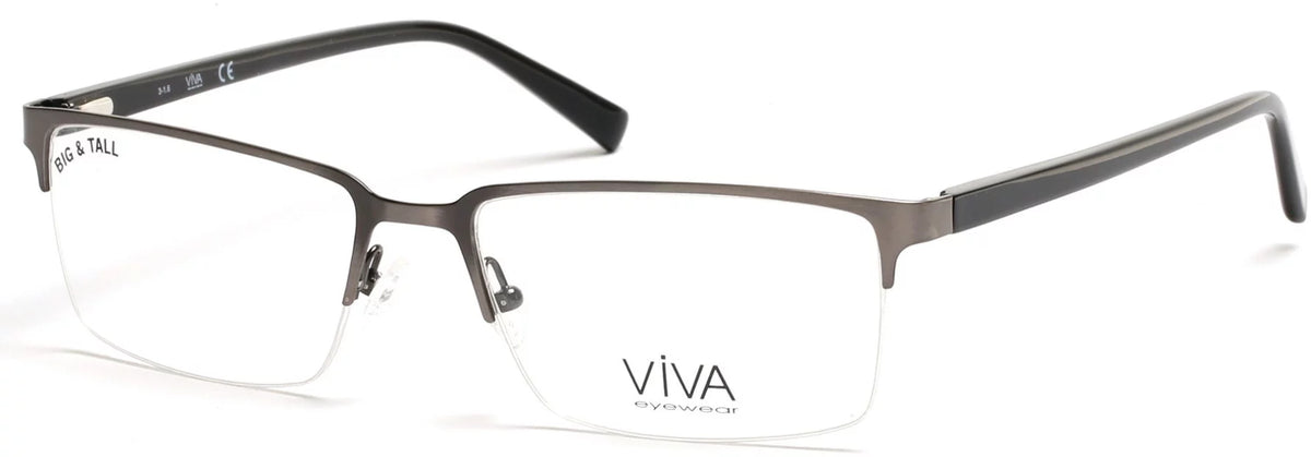 Viva Men's VV4025 Glasses- Gray 009 Matte Gun Metal Sizeize
