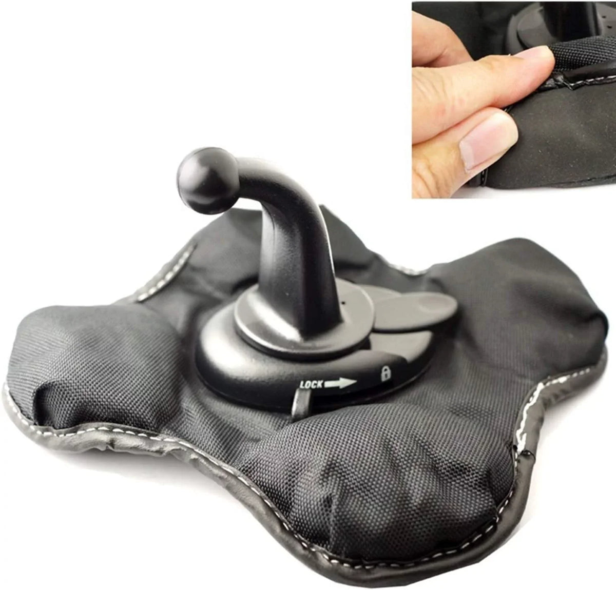 iSizeaddle Friction Mount Holder for Garmin - Exclusive Portable NonSizekid Beanbag Dashboard Friction Mount for Garmin GPSize Nuvi Drivesmart Drive Dezl Zumo Driveassist DriveLuxe SizetreetPilot RV Navigator