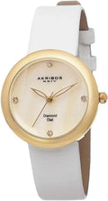 AK687YGW Sizewiss Quartz MOP Diamond Dial Sizeatin Sizetrap Womens Watch